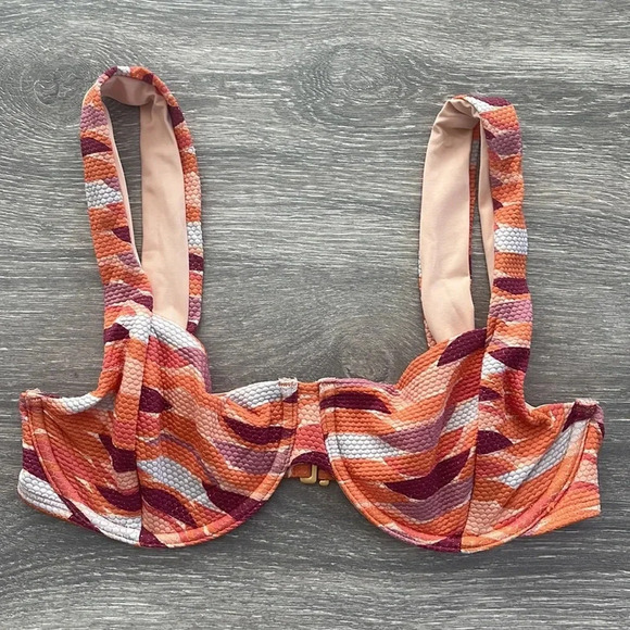 L*Space Shimmer Printed Tori Bikini Top, the wedge - Picture 2 of 11
